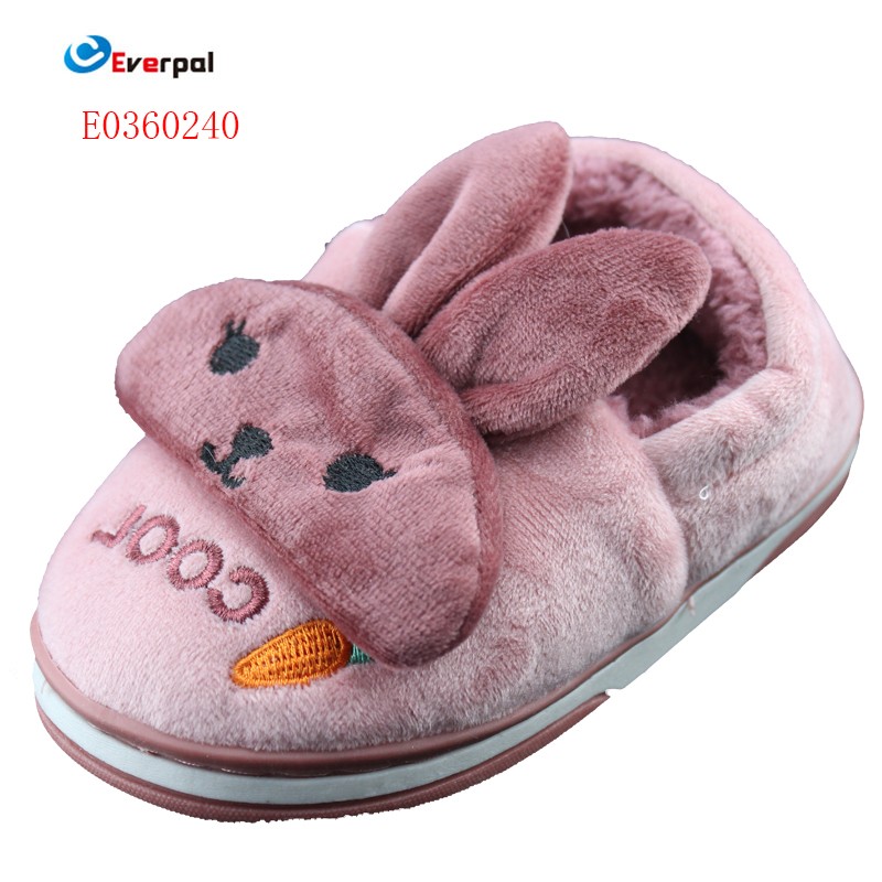 Pantuflas de invierno conejitos para niños